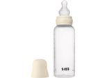 BIBS Anti-Colic Baby Bottle Silicone oorbellen met siliconen speen Ivory 270 ml