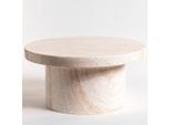 Mid.you Couchtisch, Kaschmir, Stein, Travertinoptik, rund, rund, 60x30x60 cm, Wohnzimmer, Wohnzimmertische, Couchtische