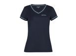 Funktionsshirt ICEPEAK "Icepeak T-shirt Beasley", Damen, Gr. XXL, dunkel blau, Stoff, 100% Polyester, normal, V-Ausschnitt, Shirts Funktionsshirt