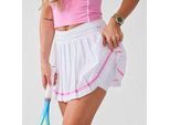 MP Damen X Tatiana Pleated Skort - Weiß/Rosa - S