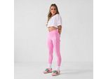 MP Damen X Tatiana Contrast Dipped Waist Leggings - Rosa - L