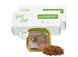 Lyra Pet Lecker.Pet Balu's Feine Paté Reich an Pute Katzenfutter Nassfutter Vollnahrung 17x100 g