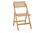 hjh LIVING Klappstuhl TUDELA BAMBOO Bambus, Rattan