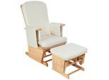 My Baby Lou Stillstuhl, Creme, Natur, Holz, Textil, Kautschukholz, massiv, 56x101x73 cm, Füttern, Stillen, Stillsessel