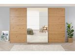 Schwebetürenschrank RAUCH "Kleiderschrank Schrank Garderobe KOLUNA mit Spiegel", eiche artisan, B:360cm H:210cm T:62cm, Holzwerkstoff, Schränke, Schwebetürenschrank, Breiten 203/271/315/360 cm Höhen 210/229 cm MADE IN GERMANY