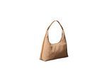 Schultertasche CALVIN KLEIN "EMBLEM JACQUARD SHOULDER BAG", Mädchen, Gr. B/H/T: 37cm x 21cm x 11cm, beige, Textil, Taschen Schultertasche, Damen Handtasche, Umhängetasche, Schultertasche