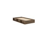 Stauraumbett KARUP DESIGN "Ziggy Bed, Stauraumbett, FSC-zertifiziertes Massivholz made in Europe", carob braun, B:107cm H:29cm L:205cm, Betten, Stauraumbett, mit 3 Ablagen, inklusive Lattenrost, ohne Matratze, mehrere Farben