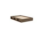 Stauraumbett KARUP DESIGN "Ziggy Bed, Stauraumbett, FSC-zertifiziertes Massivholz made in Europe", carob braun, B:137cm H:29cm L:205cm, Betten, Stauraumbett, mit 3 Ablagen, inklusive Lattenrost, ohne Matratze, mehrere Farben