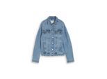 TOM TAILOR Damen Jeansjacke mit Eingriffstaschen, blau, Uni, Gr. M