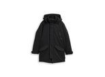TOM TAILOR Herren TT.PRO.TECH Parka mit abnehmbarer Kapuze, schwarz, Uni, Gr. M
