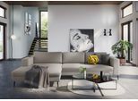 Ecksofa DOMO COLLECTION "Modica, zeitlos und elegant, L-Form", grau (stone), B:329cm H:81cm T:173cm, Sofas, Ecksofa, Auch in Cord, Fußhöhe passend für gängige Saugroboter