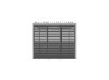 Gardenson , Anthrazit , Metall , 92.5x234x4 cm , Freizeit im Garten, Gartenbauten, Pergola