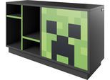 Lowboard PHOENIX "Minecraft Creeper Lowboard", anthrazit, grün, B:108cm H:61cm T:37cm, Holzwerkstoff, Sideboards, Lowboard, inkl Beleuchtung