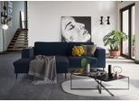 Ecksofa DOMO COLLECTION "Modica kompakt und elegant, Breite 244, L-Form", blau, B:244cm H:83cm T:173cm, Sofas, Ecksofa, Auch in Cord, Fußhöhe passend für gängige Saugroboter
