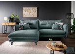 Ecksofa HOME AFFAIRE "Lazio modern und bequem, schmale Armlehnen, tolle Detailverarbeitung", grün (ocean, türkis), B:255cm H:94cm T:180cm, Sofas, Ecksofa, Armlehnen verstellbar