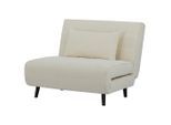 Schlafsessel Night Beige Beige Holz, Textil