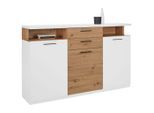 Sideboard In Weiss/eichefarben 169,6/106,5/42 cm 2 Schublade(n)