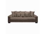 Bigsofa Matteo Braun Holz Graubraun