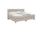 Boxspringbett Primo Taupe Ca. 220x200cm 220/200 cm Taupe