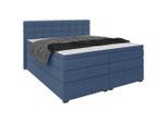 Boxspringbett Fano Blau Ca. 200x200cm 200/200 cm Blau