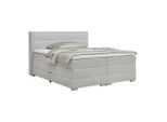 Boxspringbett Papilon In Grau Ca. 180x200cm 180/200 cm Grau