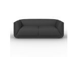 Sofa Hevi Samt Dunkelgrau Holz, Textil Dunkelgrau