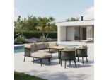 Dining-loungeset Lissa 5-teilig