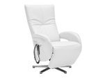 Relaxsessel Sitting 2 Weiss Leder Weiss