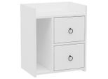 Nachttisch Venus 50/60/35 cm Weiss