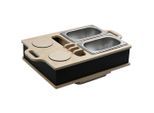 Couchbar Snacky In Natur/schwarz/silber