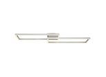 Led-deckenleuchte Salmos Opal/silberfarben Max.40 Watt