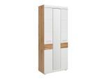 Garderobenschrank In Weiss/eichefarben 84/200/40 cm