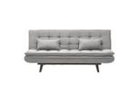 Schlafsofa Sun Grau Grau Holz, Textil