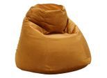 Sitzsack In Gelb Anthrazit Textil