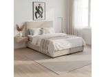 Boxbett Melina Ca. 140x200cm Beige Mit Topper 140/200 cm Beige