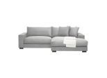 Ecksofa Pedro Hellgrau Hellgrau