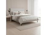 Boxbett Nevada Ca. 160x200 Cm Hellgrau Mit Topper 160/200 cm Hellgrau
