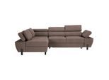 Ecksofa Molina Mini Taupe Webstoff Taupe