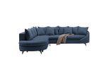 Ecksofa Axel Dunkelblau Dunkelblau