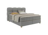 Boxspringbett Bianco Grau Ca. 160x200cm 160/200 cm Grau