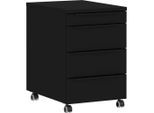 Rollcontainer Ribera In Schwarz 42/63/60 cm