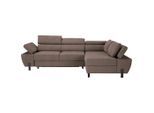 Ecksofa Molina Mini Taupe Webstoff Taupe