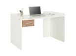 Schreibtisch In Weiss/eiche Artisan Weiss, Eiche Artisan