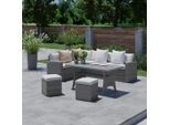 Gartenlounge-set Alex Links In Hellgrau 179/68/73 cm