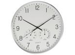 Wanduhr Alluminium Silberfarben Ø Ca. 38cm Silberfarben