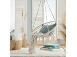 Hängesessel Valencia Weiss Aus Metall/textil