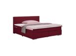 Boxspringbett Palermo In Weinrot Ca. 180x200cm 180/200 cm Weinrot