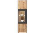 Vitrine Skagen In Eichefarben 56/196/40 cm ,