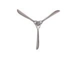 Wanddeko Deko Propeller Silber