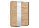 Schwebetürenschrank Gard 150 In Eiche Artisan 146/217/61 cm Eiche Artisan